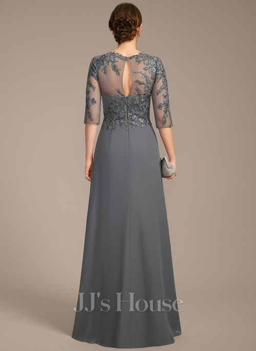 Noemie Sheath/Column Sequins Lace Mother of the Bride Dress | JJ's