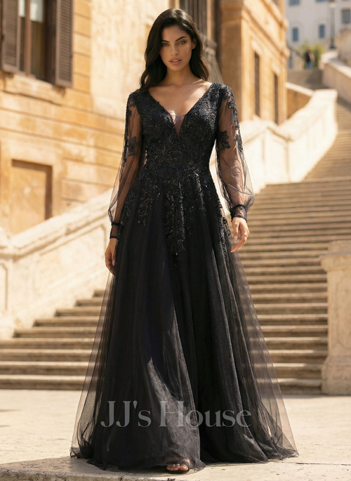 black long sleeve maxi wrap dress Black Velvet Long Sleeve Dress | Women's Maxi Wrap Style main image 1