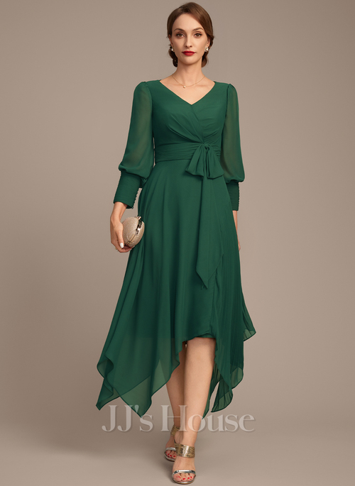sachin and babi light blue dress Cinderella Divine Pleated Chiffon Long Sleeve Gown Style #CD242 – LA TOP  DIVAS