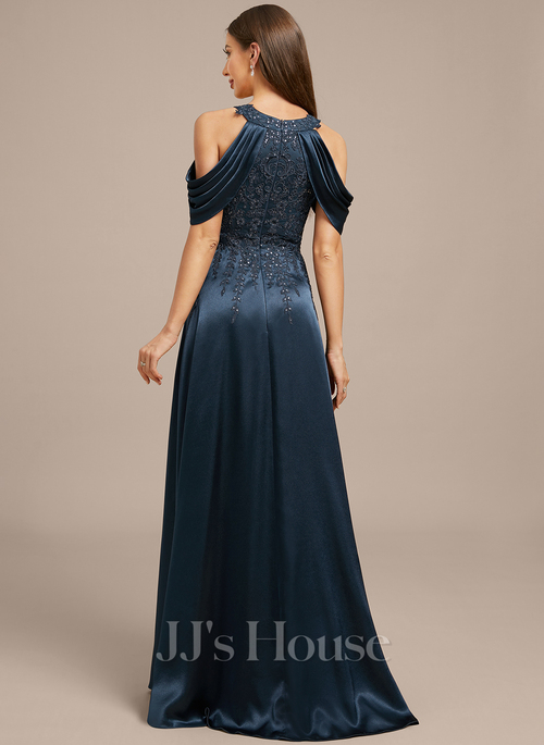white evening dresses with sleeves Zapaka Women Black Long Prom Dress Cold Shoulder Sequins Corset Formal Dress  – ZAPAKA