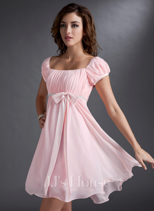 Rina Square Beading Chiffon Homecoming Dress | JJ's House Rina Square Beading Chiffon Homecoming Dress | JJ's House