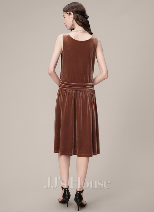 Larimar Pleated Waistband 1920s Flapper Dress | JJ's House