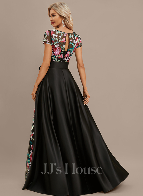 Ginette Overskirt Satin Maxi Evening Dress | JJ's House Ginette Overskirt Satin Maxi Evening Dress | JJ's House