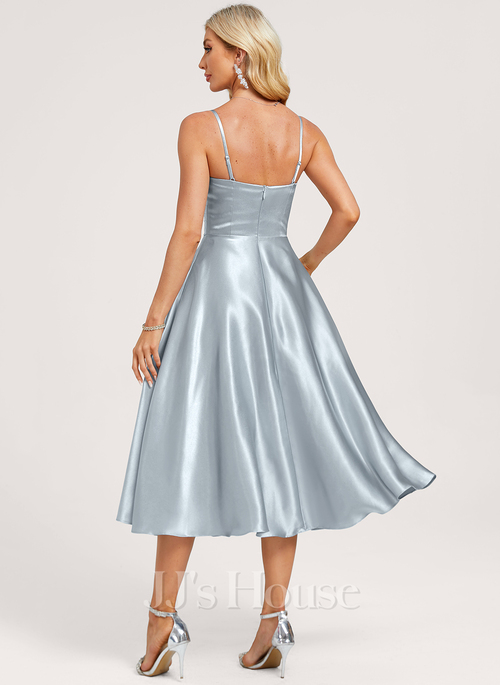 popular bridesmaid dress colors A Line New Style Satin Bridesmaid Dress, Pink Cheap Multiple Styles Fl –  Uniquedresss main image 1