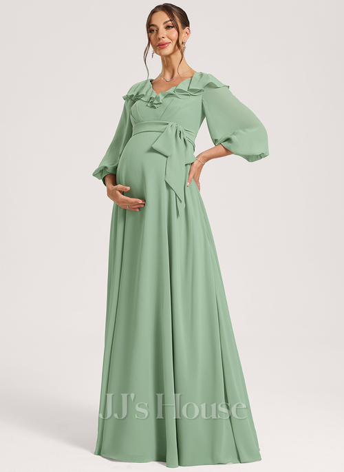 maternity dress a line Pink Plaid Tank A-line Elegant Maternity Baby Shower Maxi Dress Yellow / S