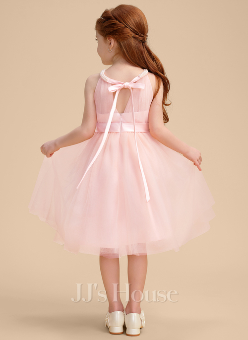 Remarni A-line Bow Tulle Flower Girl Dress | JJ's House Remarni A-line Bow Tulle Flower Girl Dress | JJ's House
