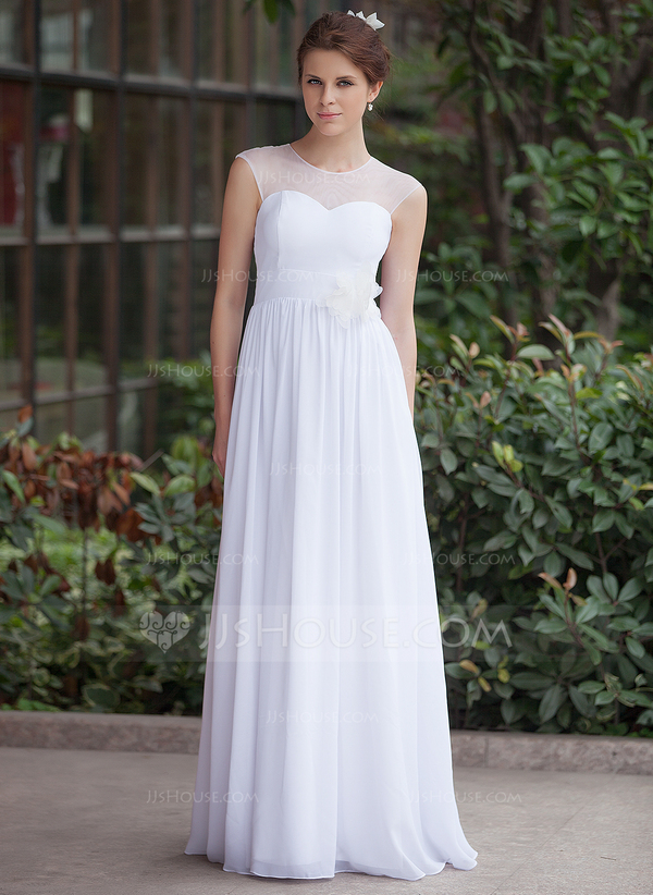 A-Line/Princess Scoop Neck Sleeveless Tulle Flower Girl Dress with Lace Appliques & Ruffles
