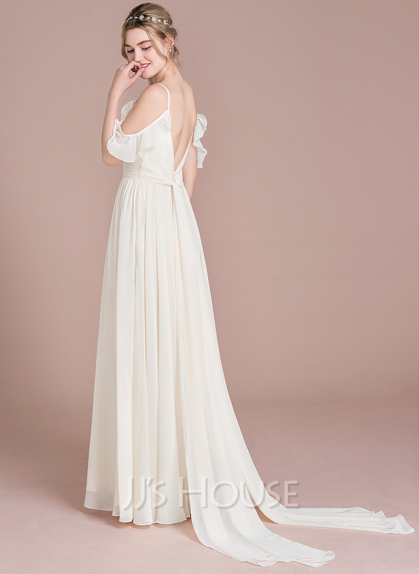 Superb A-line/Princess Ruffles Long/Floor-length Bridesmaid Dresses main image 0