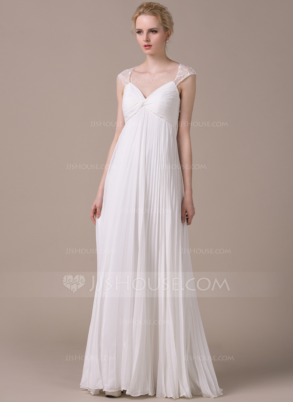 Vestidos de chiffon con tirantes finos y escote en corazón Lila main image 0