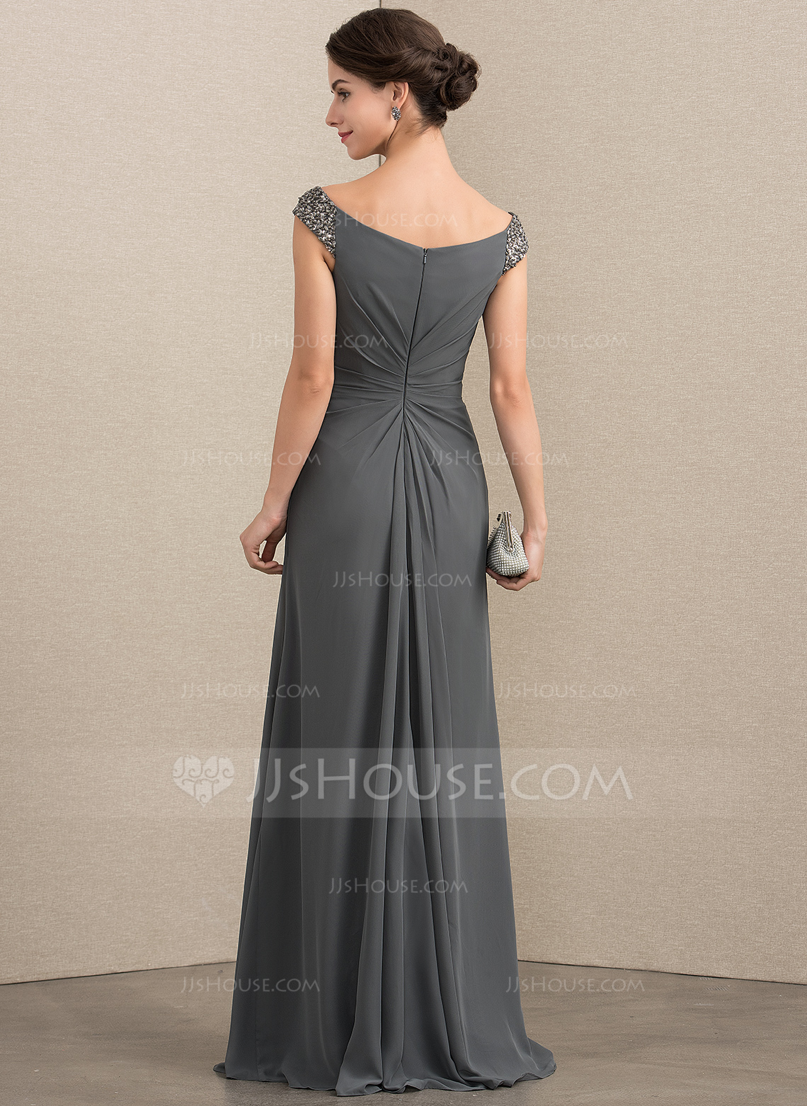 A-Line/Princess Off-The-Shoulder Floor-Length Mother Of The Bride Dresses
