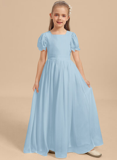 Kleid in A-Linie aus Chiffon