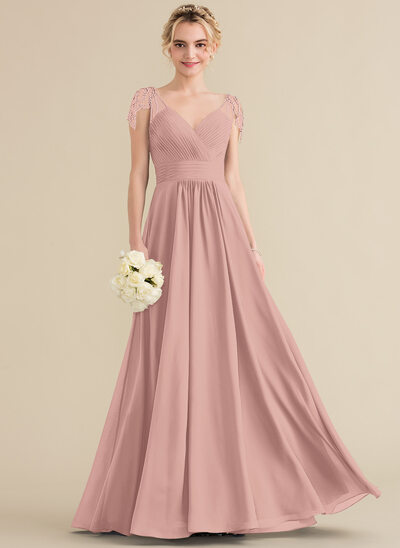 Robe trapèze avec paillettes en mousseline