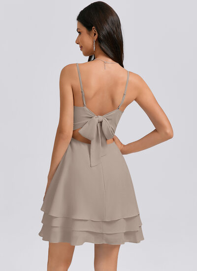long sleeve brown satin dress Satin Maxi Dress main image 0