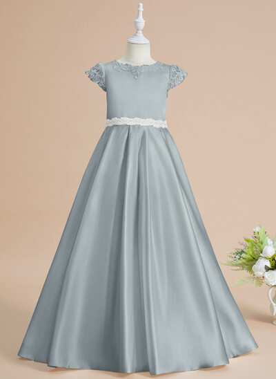 Ball-Gown/Princess Bow Lace Dress