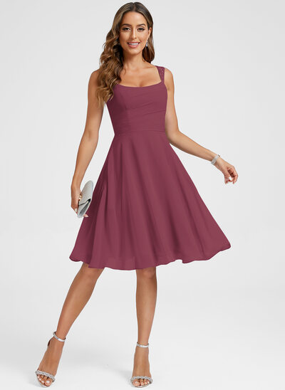 Kjole Midi i Chiffon