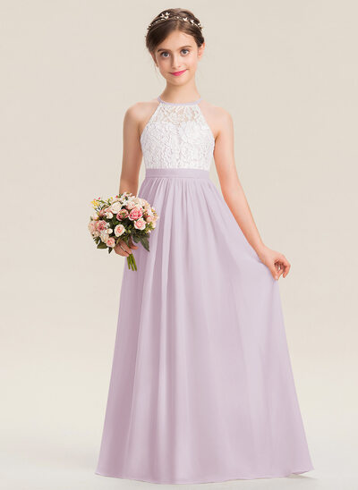 Kleid in A-Linie aus Chiffon