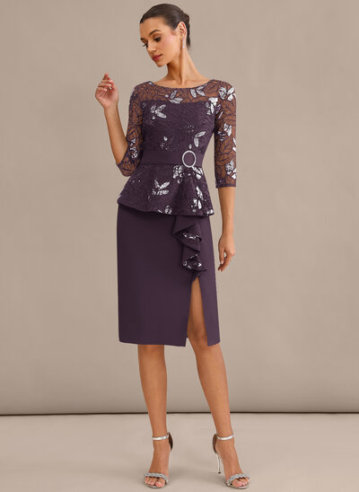 Cascading Ruffles Chiffon Midi Dress