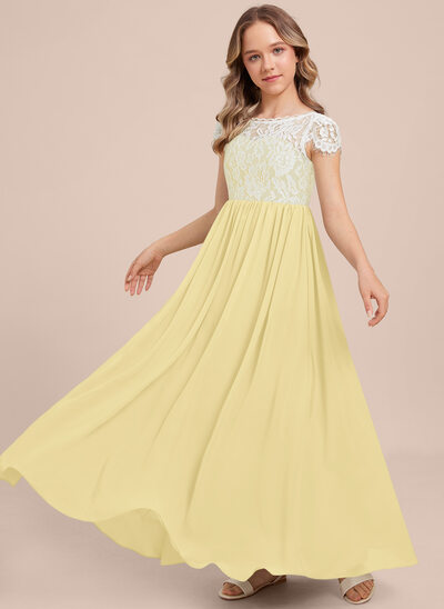 Kleid in A-Linie aus Chiffon