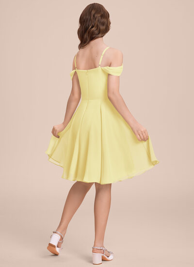kookai green wrap dress Wedtrend Women Stylish Yellow Bridesmaid Dress with Flower A Line Halter  Pleated Long Wedding Party Guest Dress – WEDTREND