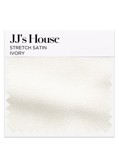 Elfenbein Stretch-Satin Muster
