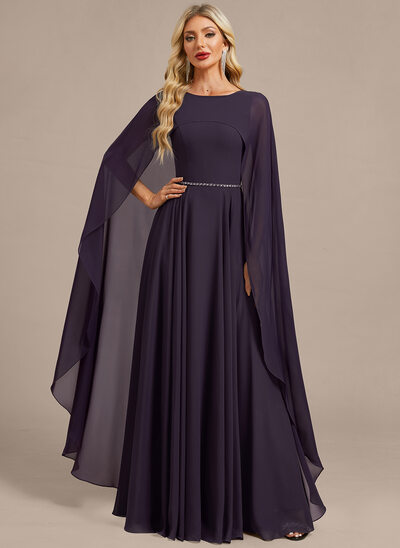 Cape Sleeve Evening Dresses | JJ's House