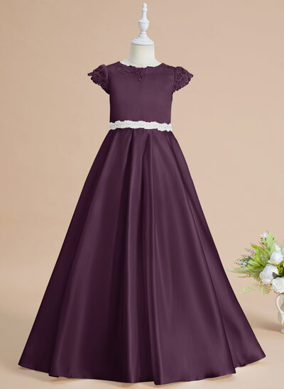 Jurk gala-japon/prinses van kant met strik