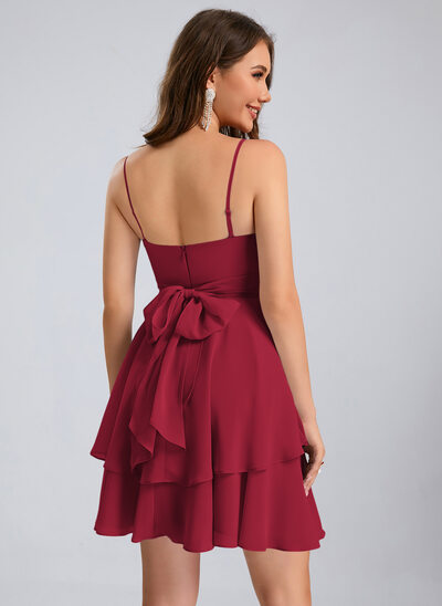 sachin and babi light blue dress Burgundy Homecoming Dresses,Short Homecoming Dress,Aline Homecoming  Dress,HC00089 main image 0