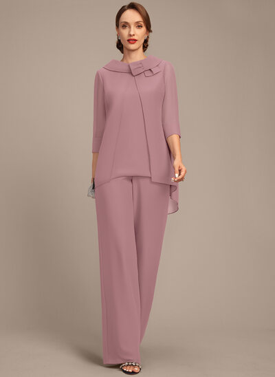 Tailleur-pantalon en mousseline
