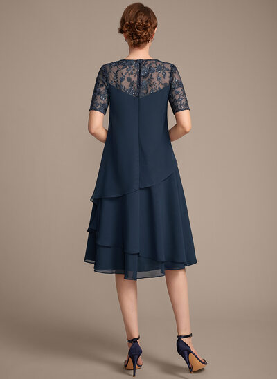 sachin and babi light blue dress Elegant Plus Size Applique Empire Waist Nine-Length Chiffon Evening Dr main image 1