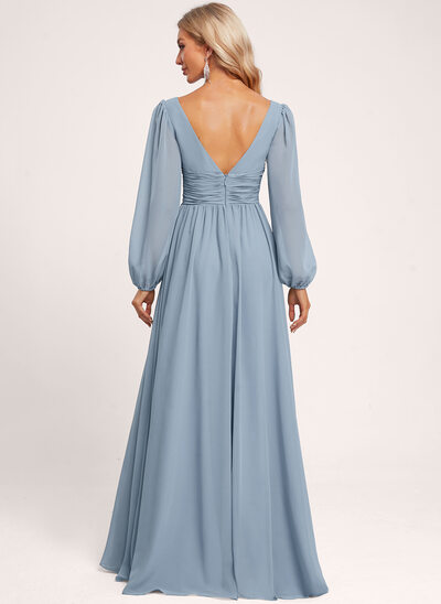 princess polly baby blue dress A-line Scoop 1/2 Sleeves Appliques Lace Asymmetrical Chiffon Mother of the  Bride Dress main image 0