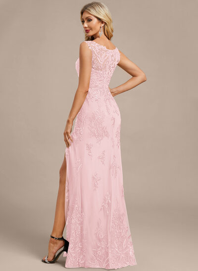 strapless open back dress Pearl Pink Two Piece Long Prom Dresses Cheap main image 0