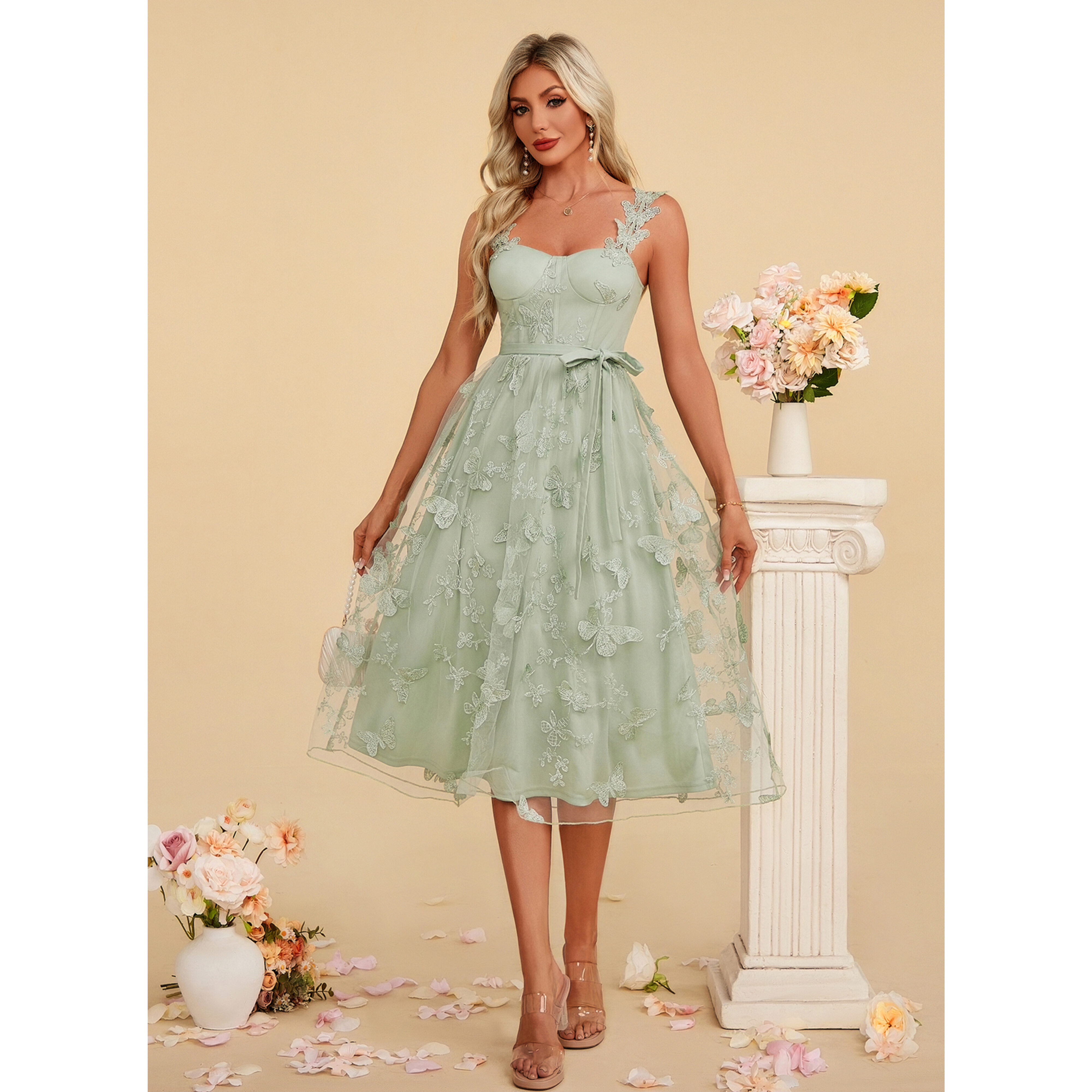 fall festival outfits dress to impress Miss Me Women's Floral Printed White Dress| Western Style and Quality main image 1